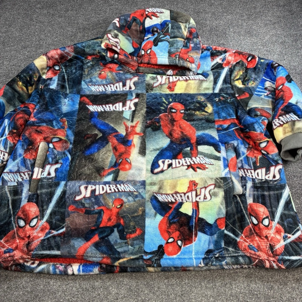 Marvel Spider-Man One Size Oversized Fleece Hoodie Wearable Blanket Pullover